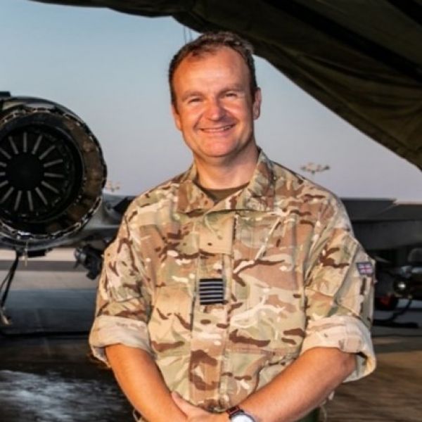 Group Captain Dominic ‘Dutch’ Holland OBE  profile shot